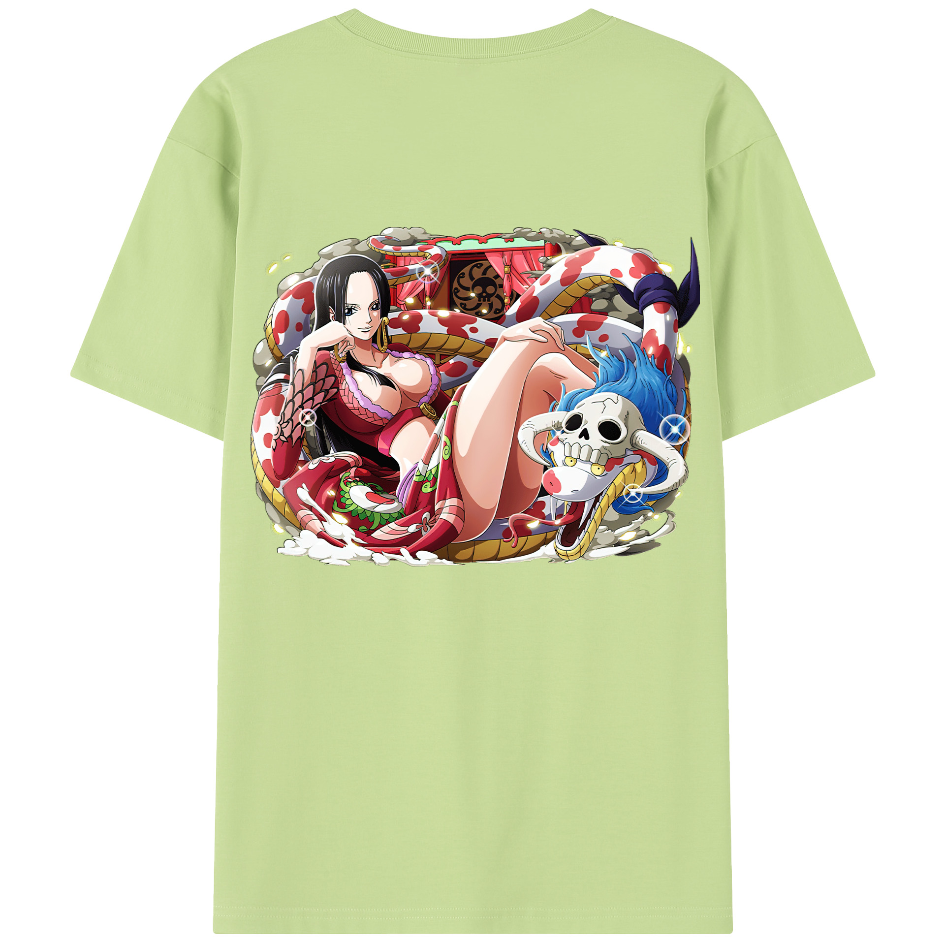 ワンピース ボア・ハンコック ONE PIECE Boa·Hancock 綿100％半袖Tシャツ（背面プリント）